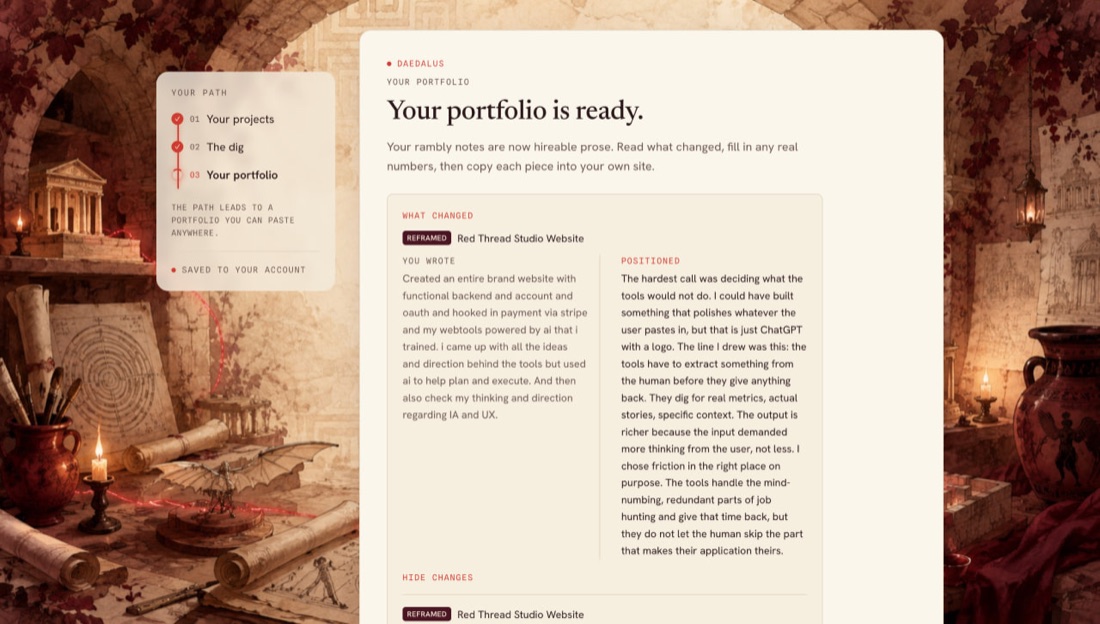 Daedalus running in the browser